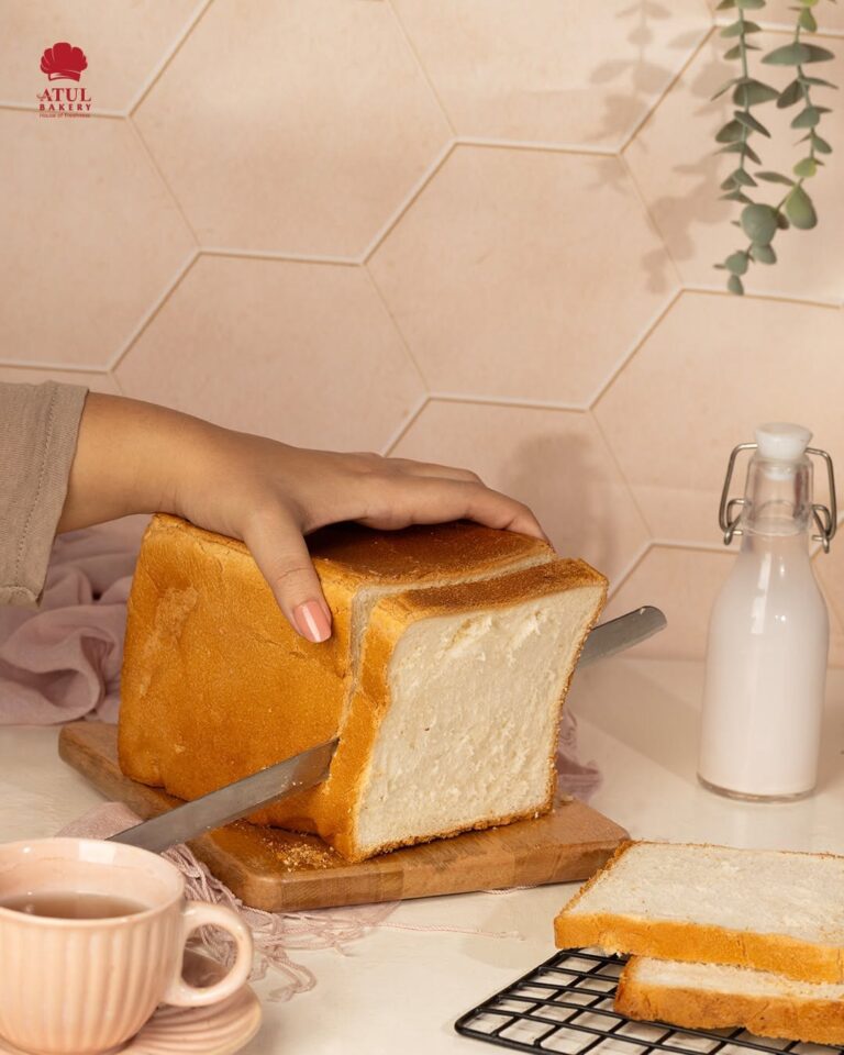 fresh sandwich bread from Atul Bakery
